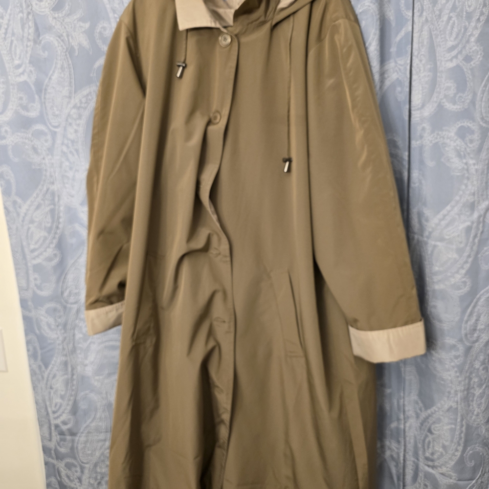 📣HP 📣 Appleseed's Khaki Hooded Trench Coat